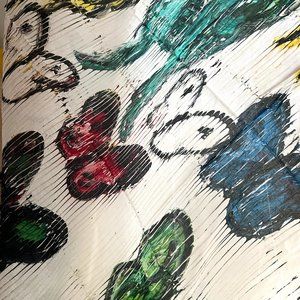 Scarf - Artist Hunt Slonem inspired